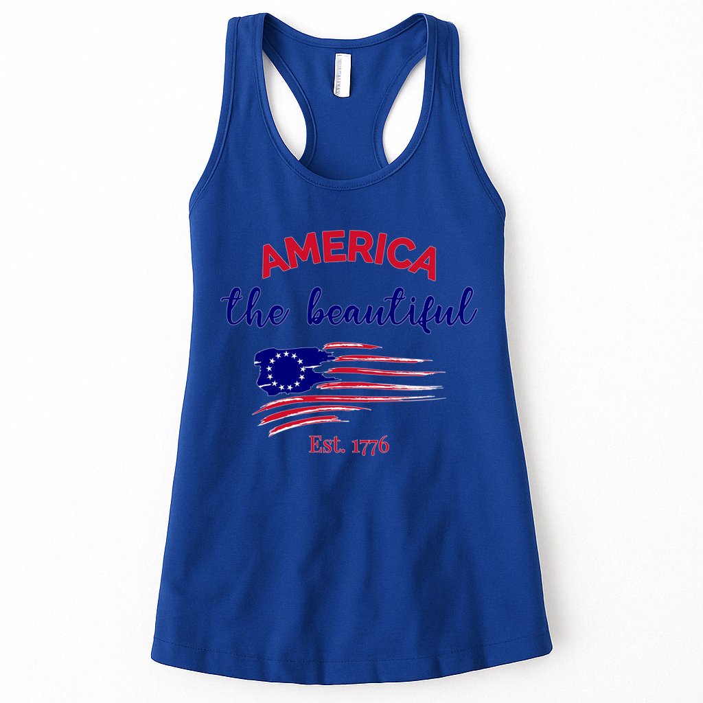 4th Of July America The Beautiful Est Gift Womens Tank Top