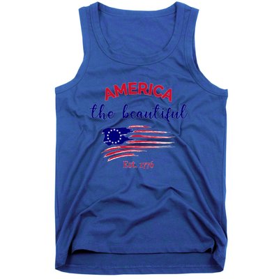 4th Of July America The Beautiful Est Gift Tank Top