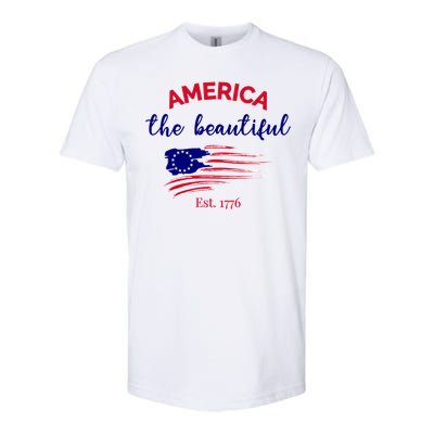 4th Of July America The Beautiful Est Gift Softstyle CVC T-Shirt