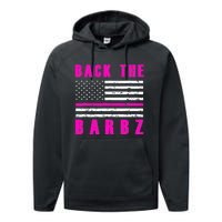 4Th Of July Back The Barbz Flag Love Barbs Performance Fleece Hoodie