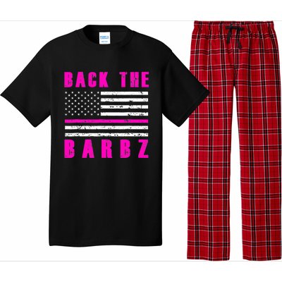 4Th Of July Back The Barbz Flag Love Barbs Pajama Set