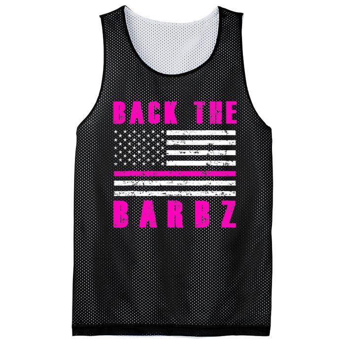 4Th Of July Back The Barbz Flag Love Barbs Mesh Reversible Basketball Jersey Tank