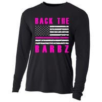 4Th Of July Back The Barbz Flag Love Barbs Cooling Performance Long Sleeve Crew