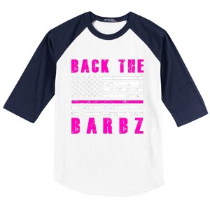 4Th Of July Back The Barbz Flag Love Barbs Baseball Sleeve Shirt