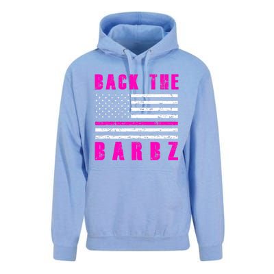 4Th Of July Back The Barbz Flag Love Barbs Unisex Surf Hoodie