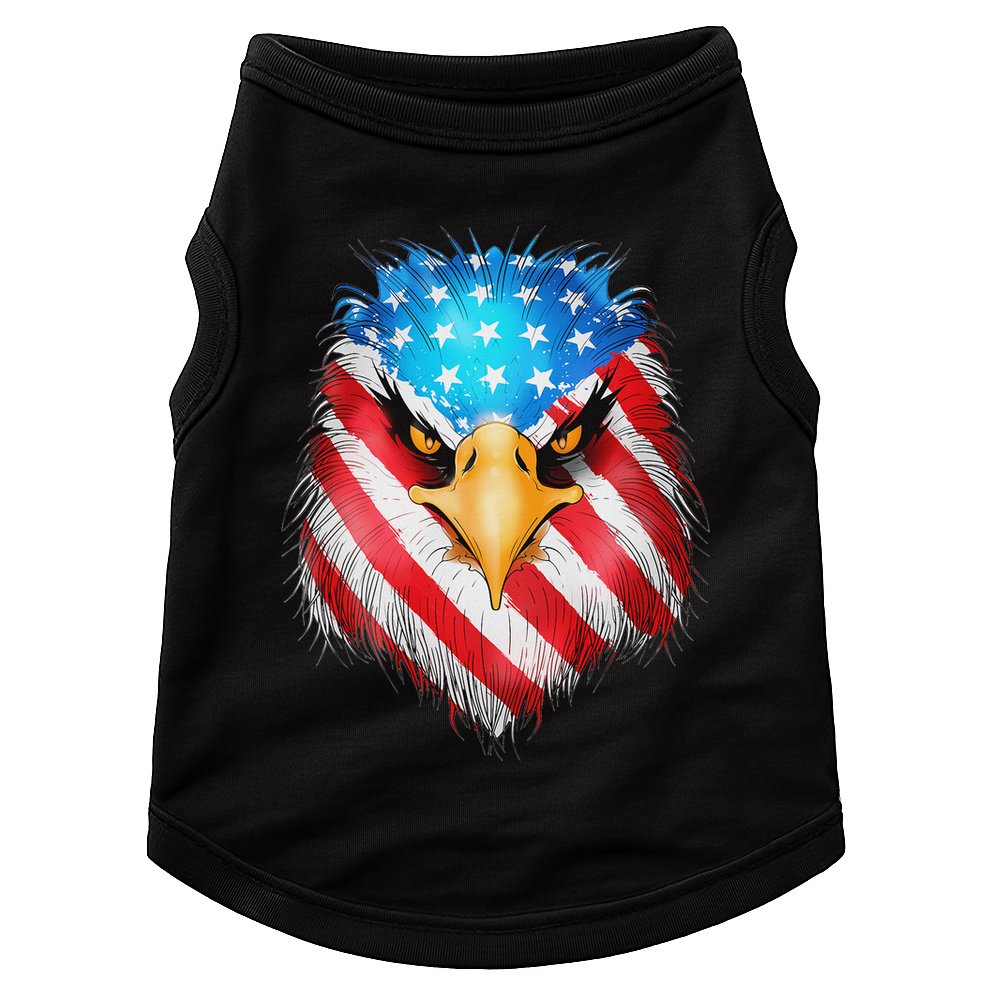 4th Of July Patriotic Eagle Usa American Flag Doggie Tank