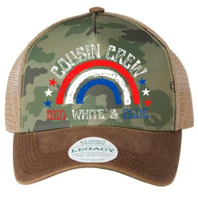 4th Of July Cousin Crew Red White And Blue Cousin Crew Gift Legacy Tie Dye Trucker Hat