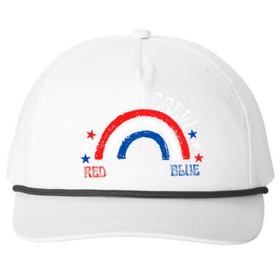 4th Of July Cousin Crew Red White And Blue Cousin Crew Gift Snapback Five-Panel Rope Hat