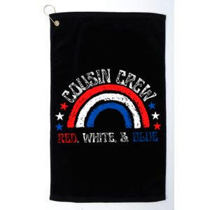 4th Of July Cousin Crew Red White And Blue Cousin Crew Gift Platinum Collection Golf Towel