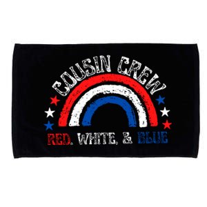 4th Of July Cousin Crew Red White And Blue Cousin Crew Gift Microfiber Hand Towel