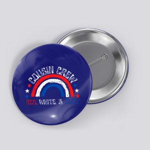 4th Of July Cousin Crew Red White And Blue Cousin Crew Gift Button