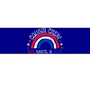 4th Of July Cousin Crew Red White And Blue Cousin Crew Gift Bumper Sticker