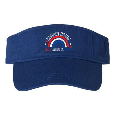 4th Of July Cousin Crew Red White And Blue Cousin Crew Gift Valucap Bio-Washed Visor