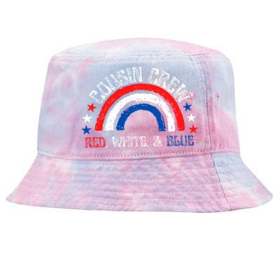 4th Of July Cousin Crew Red White And Blue Cousin Crew Gift Tie-Dyed Bucket Hat