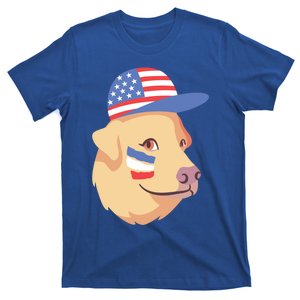 4th Of July Labrador Dog American Flag Graphic Gift T-Shirt