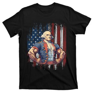 4th Of July Patriotic Funny George Washington July 4th T-Shirt