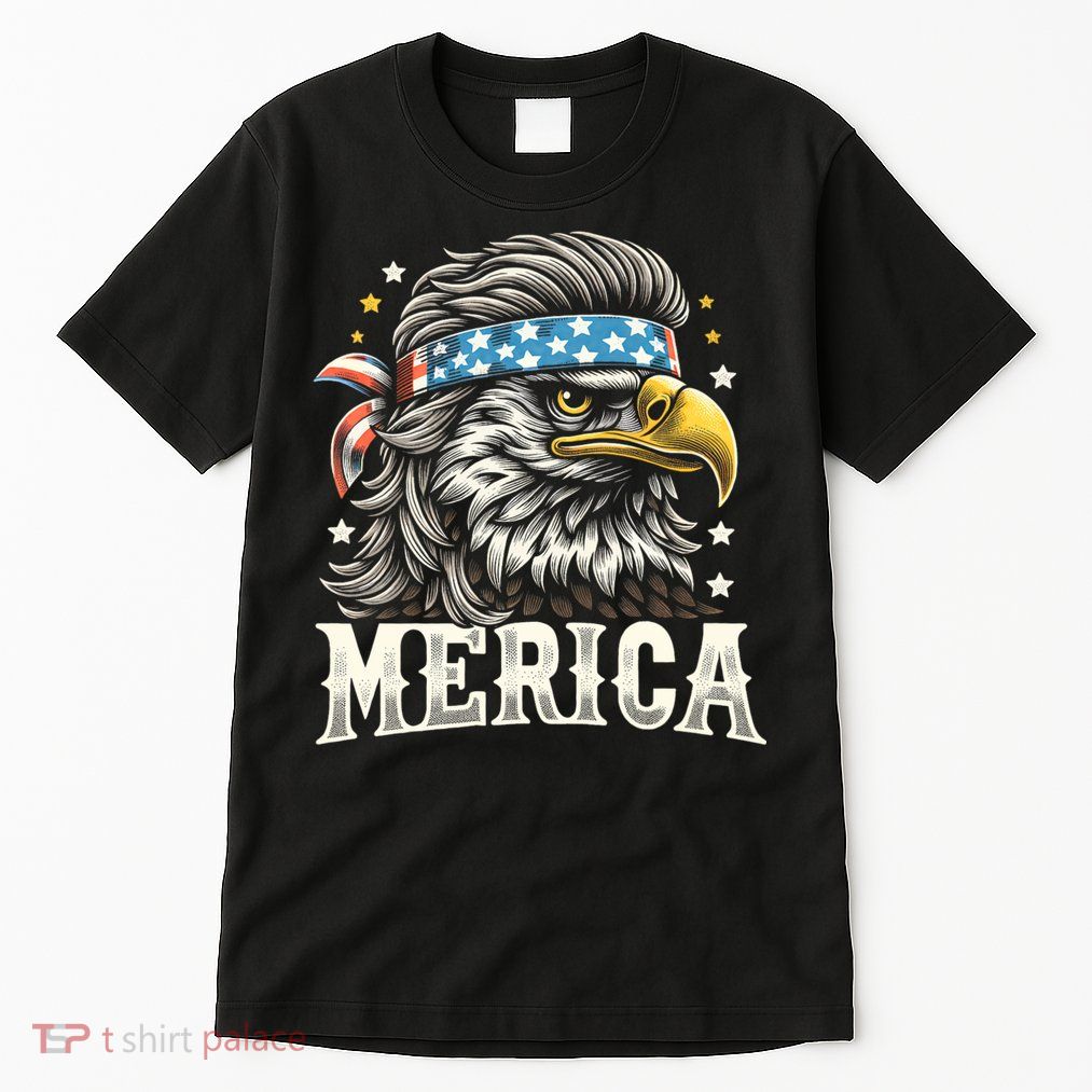 4th Of July Patriotic Funny Eagle July 4th Usa Merica Tall T-Shirt