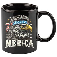 4th Of July Patriotic Funny Eagle July 4th Usa Merica 11oz C Handle Ceramic Mug