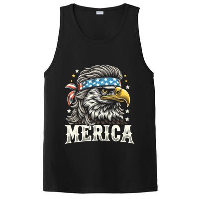 4th Of July Patriotic Funny Eagle July 4th Usa Merica PosiCharge Competitor Tank
