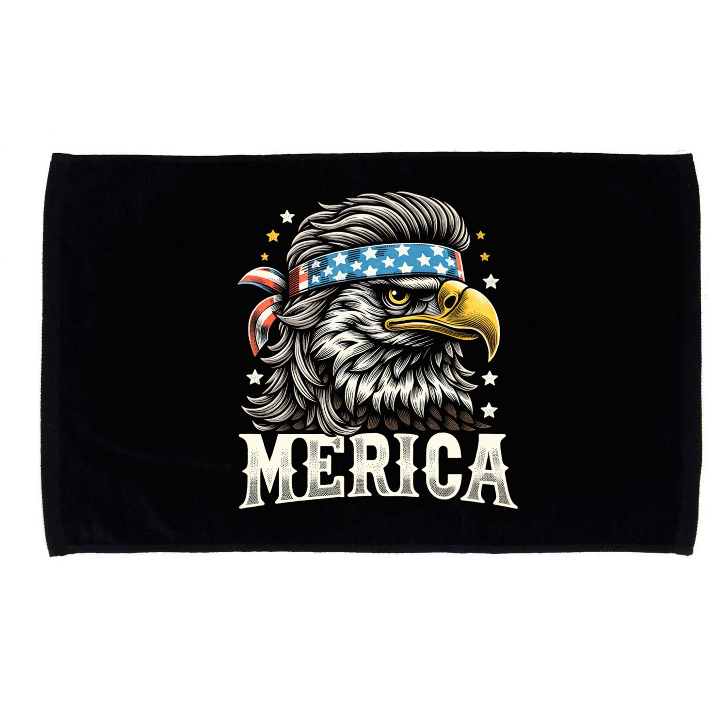 4th Of July Patriotic Funny Eagle July 4th Usa Merica Microfiber Hand Towel