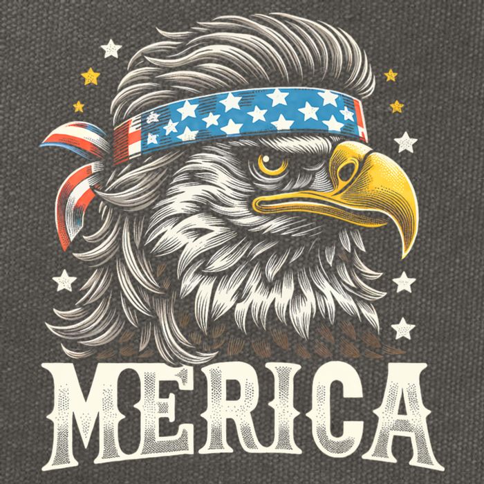 4th Of July Patriotic Funny Eagle July 4th Usa Merica Cotton Canvas Backpack