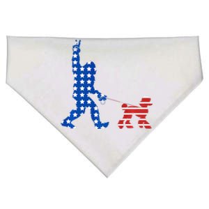 4th Of July Usa Flag Bigfoot Walking Poodle Dog USA-Made Doggie Bandana