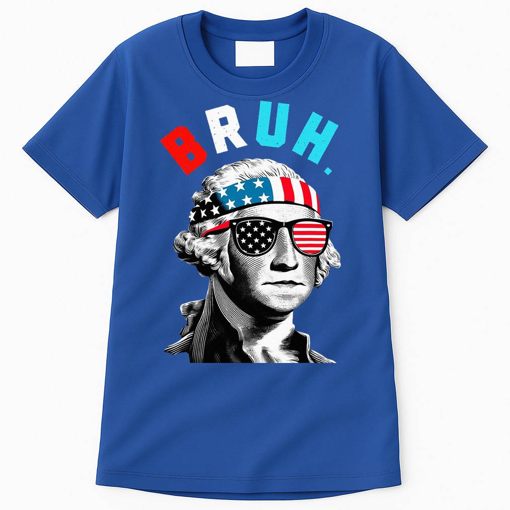 4th Of July 2024 George Washington Bruh. Tall T-Shirt