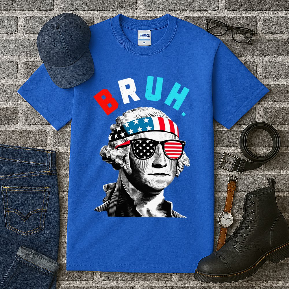 4th Of July 2024 George Washington Bruh. Tall T-Shirt