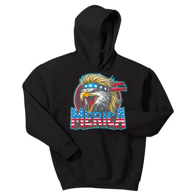 4th Of July Usa Flag Bigfoot Walking Poodle Dog Funny Kids Hoodie