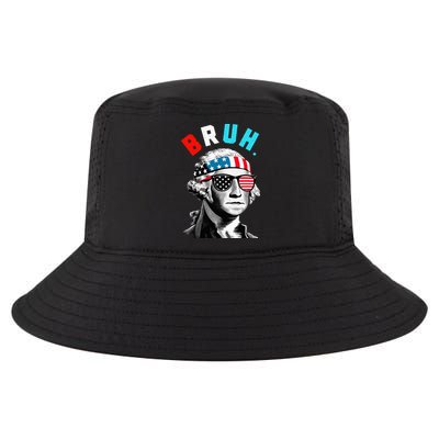 4th Of July 2024 George Washington Bruh Cool Comfort Performance Bucket Hat