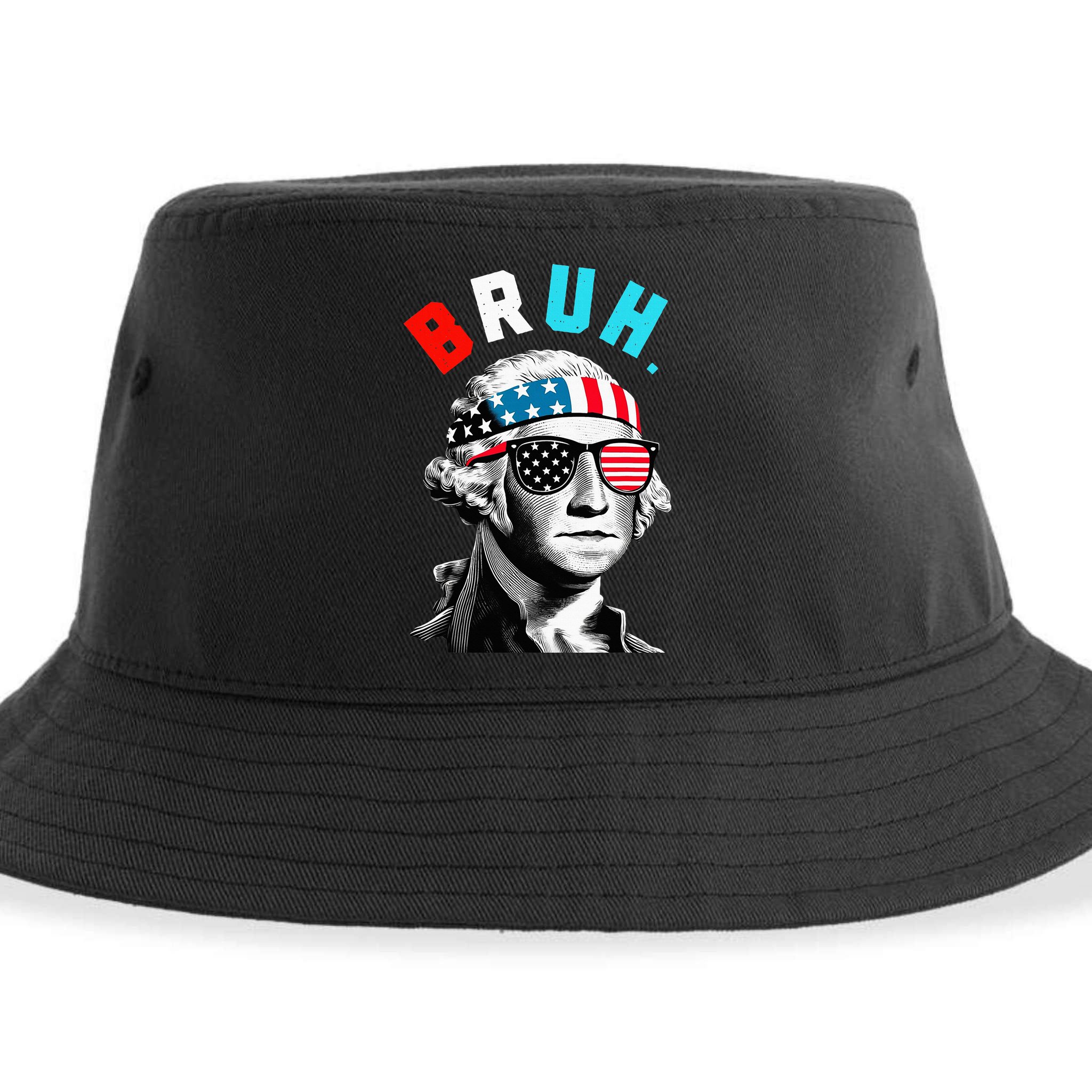 4th Of July 2024 George Washington Bruh Sustainable Bucket Hat