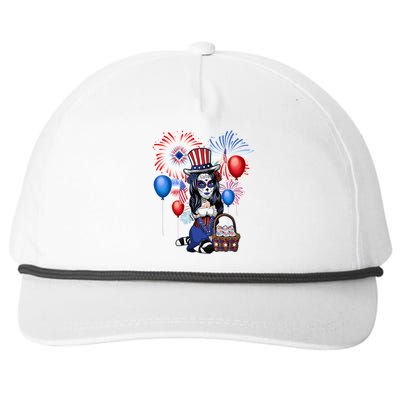 4th Of July Cute Anime Sugar Skull Ga Teen Gift Snapback Five-Panel Rope Hat