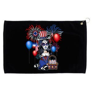 4th Of July Cute Anime Sugar Skull Ga Teen Gift Grommeted Golf Towel