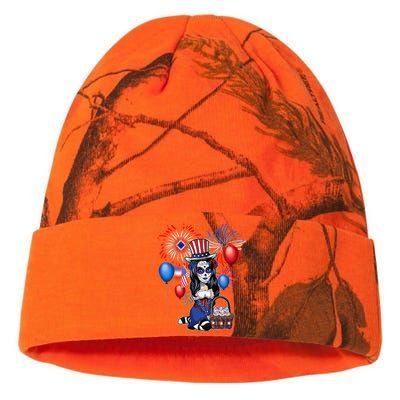 4th Of July Cute Anime Sugar Skull Ga Teen Gift Kati Licensed 12" Camo Beanie