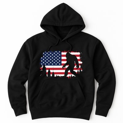 4th Of July Bigfoot Sasquatch Usa American Flag Boy Hoodie