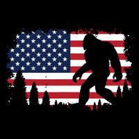 4th Of July Bigfoot Sasquatch Usa American Flag Boy City Backpack