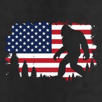 4th Of July Bigfoot Sasquatch Usa American Flag Boy Adult Drive Performance Visor
