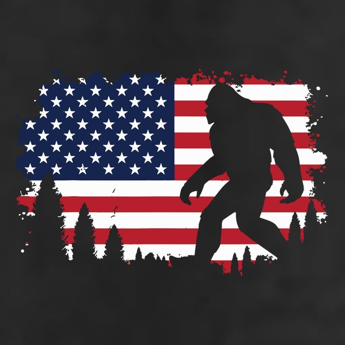 4th Of July Bigfoot Sasquatch Usa American Flag Boy Adult Drive Performance Visor