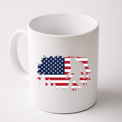 4th Of July Bigfoot Sasquatch Usa American Flag Boy Coffee Mug