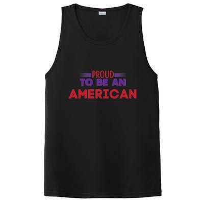 4th Of July Patriotic Proud To Be American Gift PosiCharge Competitor Tank