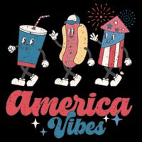 4th Of July America Vibes Hotdog Fireworks Food Retro Backpack