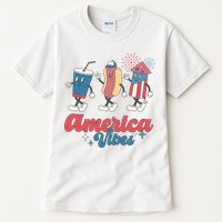4th Of July America Vibes Hotdog Fireworks Food Retro Tall T-Shirt