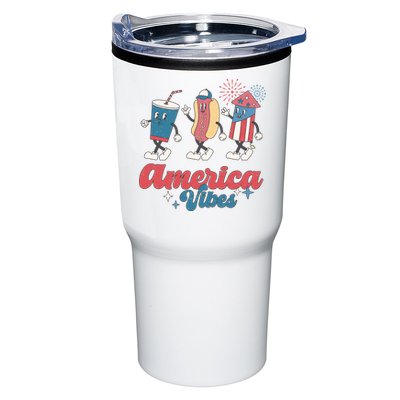 4th Of July America Vibes Hotdog Fireworks Food Retro Tumbler