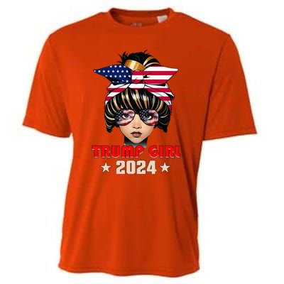 4th Of July Trump 45 47 Trump Girl 2024 Cooling Performance Crew T-Shirt