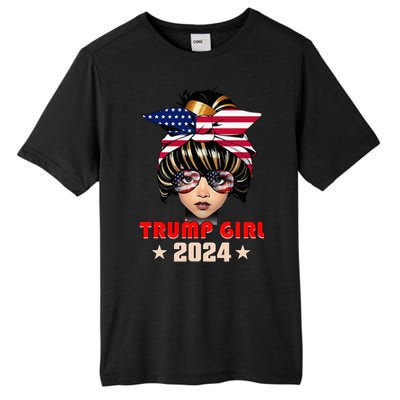 4th Of July Trump 45 47 Trump Girl 2024 Tall Fusion ChromaSoft Performance T-Shirt