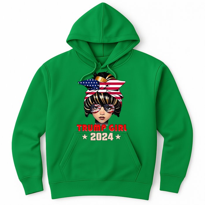 4th Of July Trump 45 47 Trump Girl 2024 Hoodie