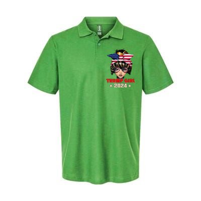 4th Of July Trump 45 47 Trump Girl 2024 Softstyle Adult Sport Polo