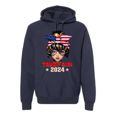 4th Of July Trump 45 47 Trump Girl 2024 Premium Hoodie