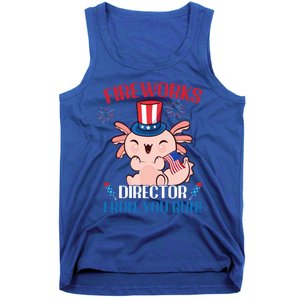 4th Of July Cute Axolotl Fireworks Director Great Gift Tank Top