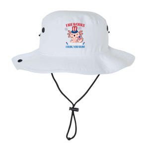 4th Of July Cute Axolotl Fireworks Director Great Gift Legacy Cool Fit Booney Bucket Hat